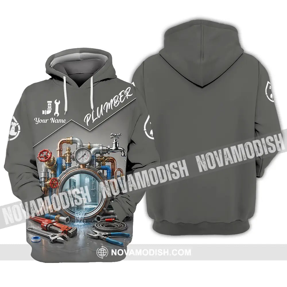 Unisex Shirt - Custom Plumber Shirt - Hoodie / S - T-shirt