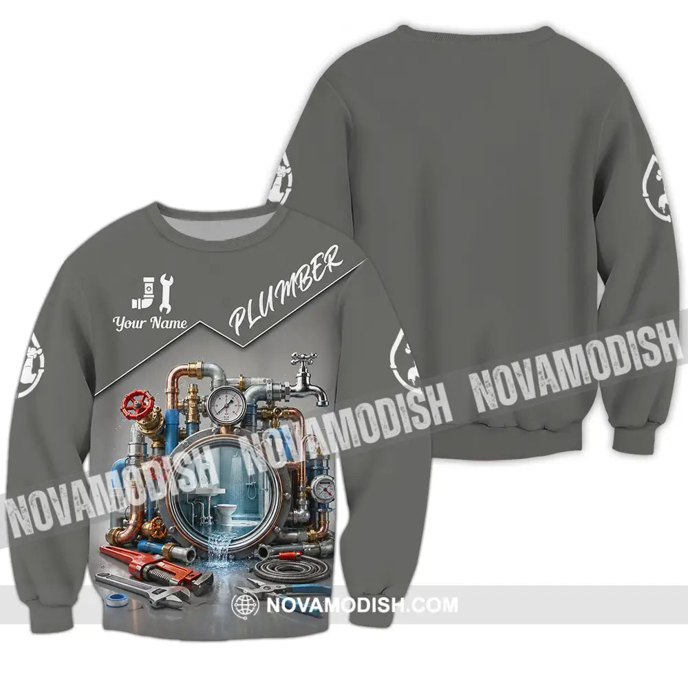 Unisex Shirt - Custom Plumber Shirt - Long Sleeve / S - T-shirt
