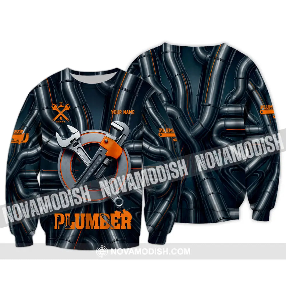 Unisex Shirt - Custom Plumber Shirt - Long Sleeve / S - T-shirt