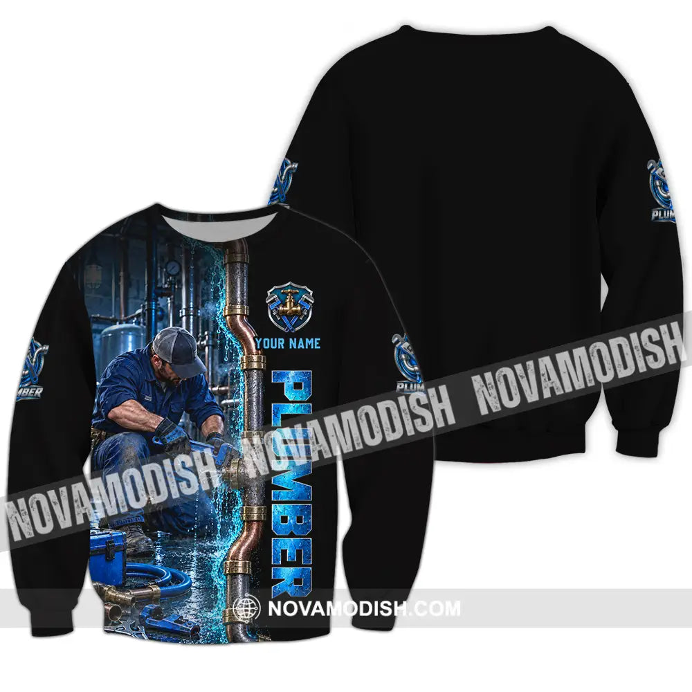 Unisex Shirt - Custom Plumber Shirt - Long Sleeve / S - T-shirt