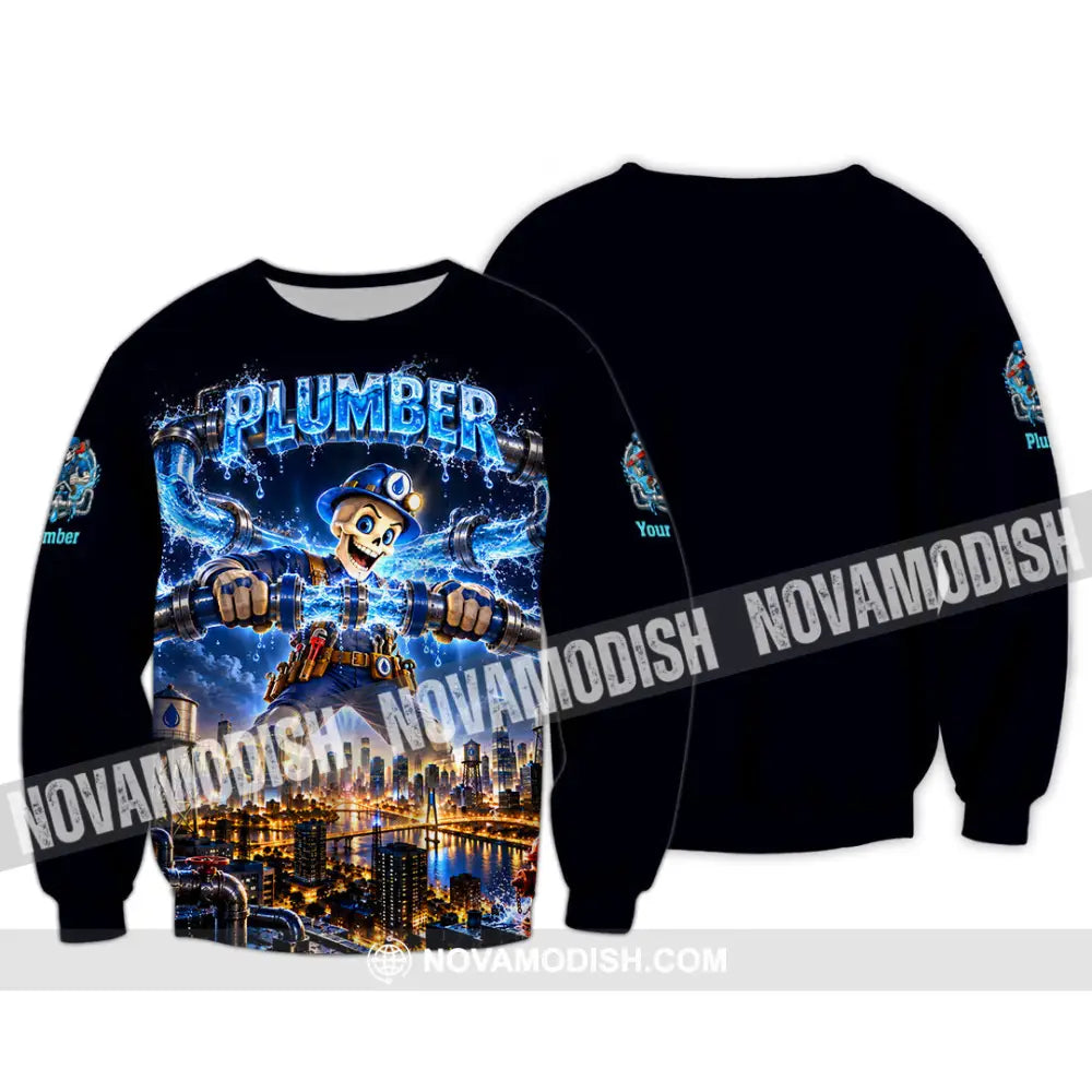 Unisex Shirt - Custom Plumber Shirt - Long Sleeve / S - T-shirt