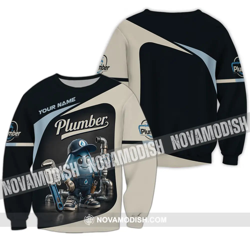 Unisex Shirt - Custom Plumber Shirt - Long Sleeve / S - T-shirt