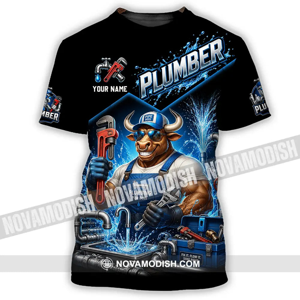 Unisex Shirt - Custom Plumber Shirt - T-Shirt / S - T-shirt