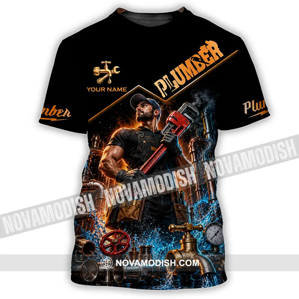 Unisex Shirt - Custom Plumber Shirt - T-Shirt / S - T-shirt