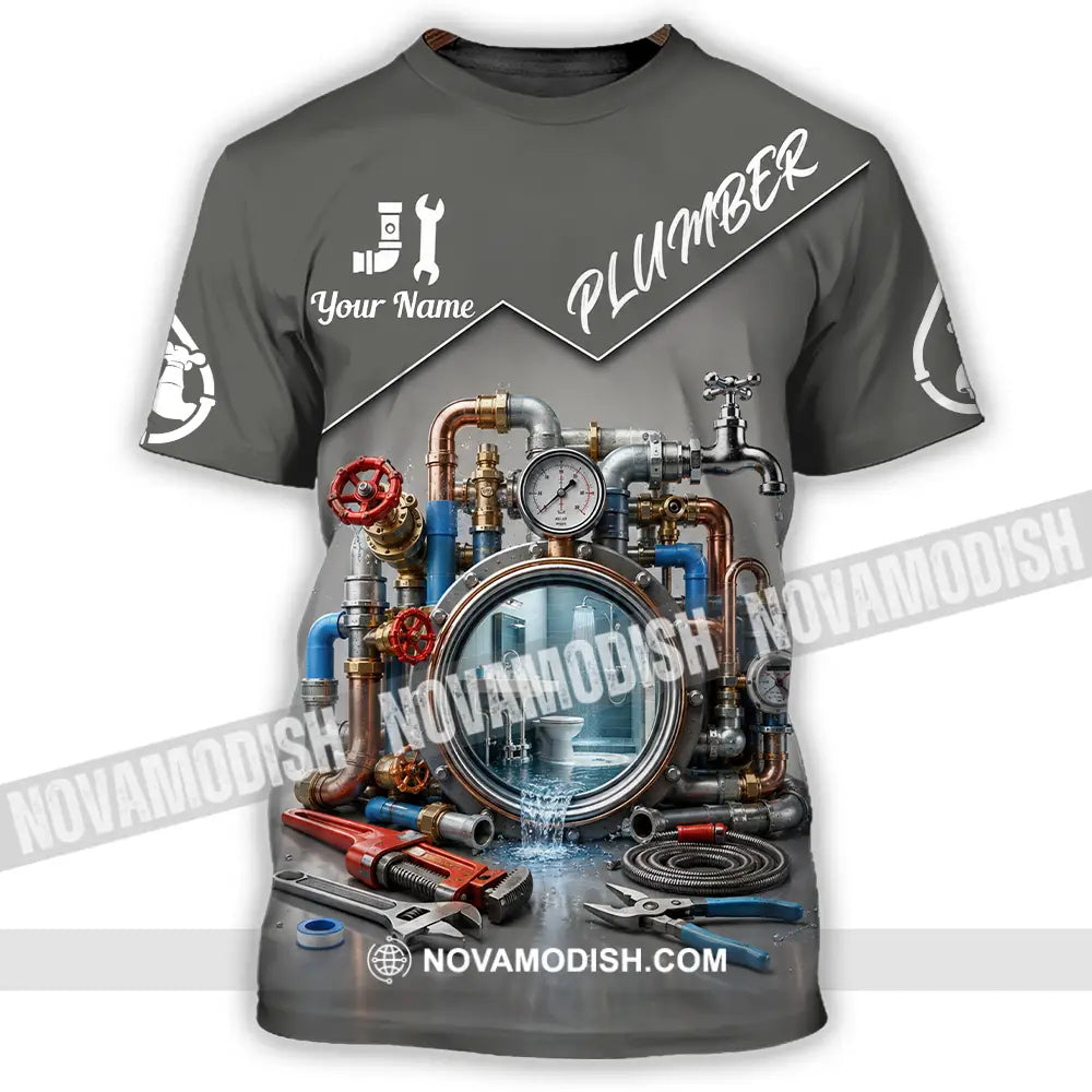 Unisex Shirt - Custom Plumber Shirt - T-Shirt / S - T-shirt