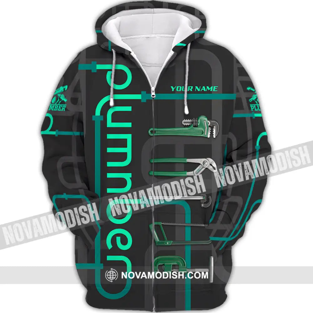 Unisex Shirt - Custom Plumber Shirt - Zipper Hoodie / S - T-shirt