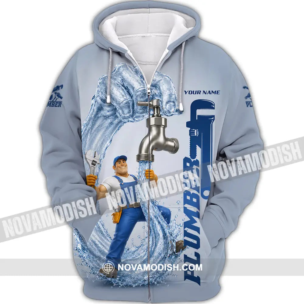 Unisex Shirt - Custom Plumber Shirt - Zipper Hoodie / S - T-shirt
