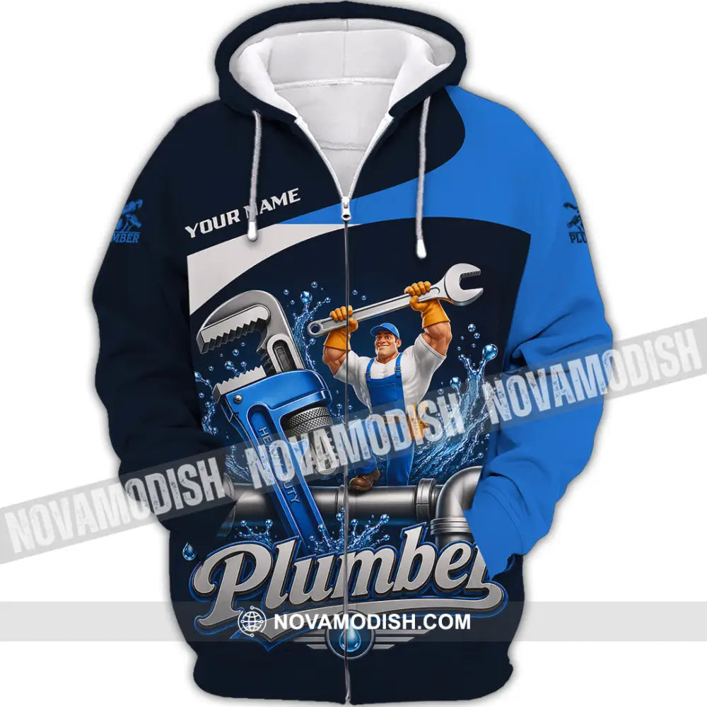 Unisex Shirt - Custom Plumber Shirt - Zipper Hoodie / S - T-shirt