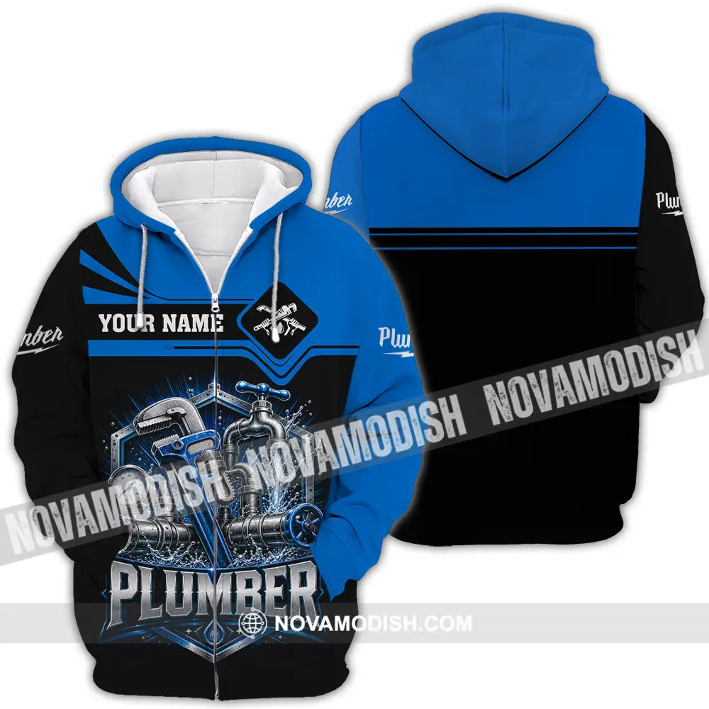 Unisex Shirt - Custom Plumber Shirt - Zipper Hoodie / S - T-shirt