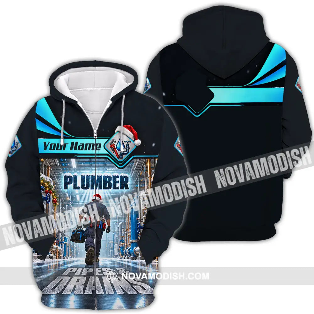 Unisex Shirt - Custom Plumber Shirt - Zipper Hoodie / S - T-shirt