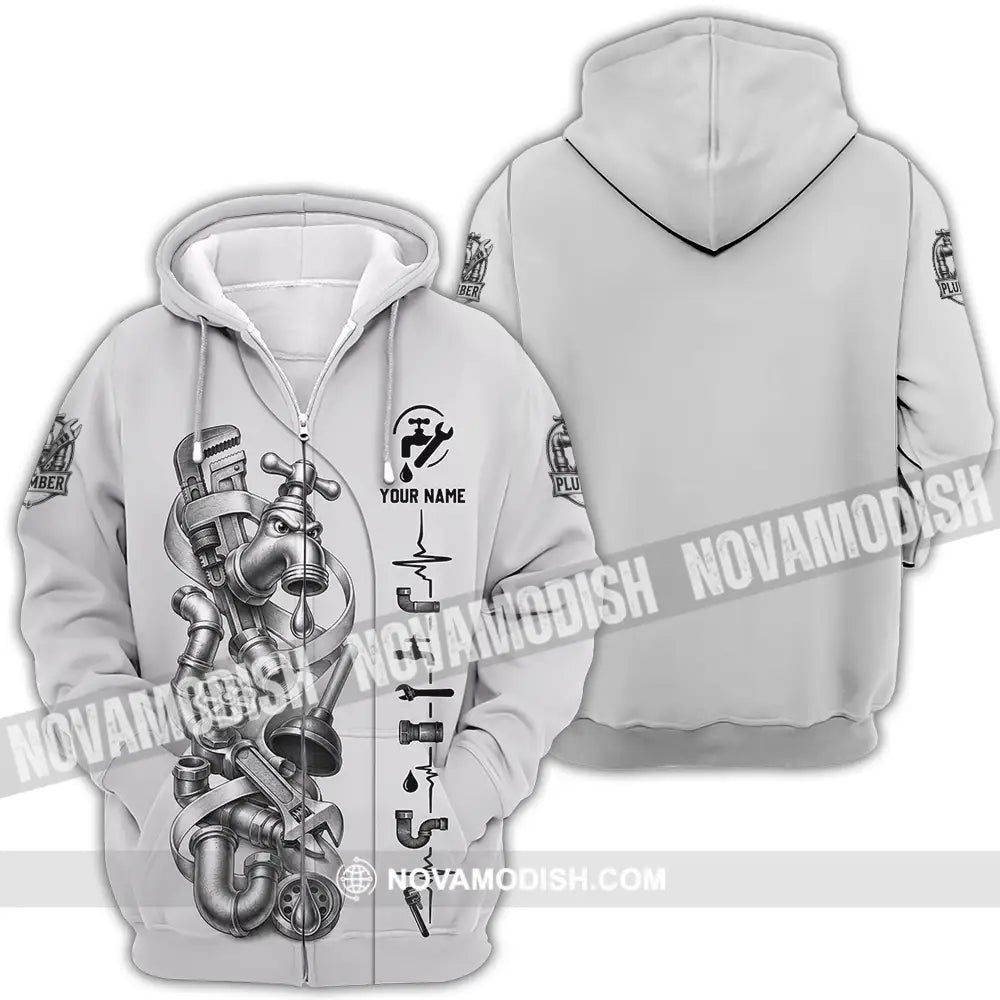 Unisex Shirt - Custom Plumber Shirt - Zipper Hoodie / S - T-shirt