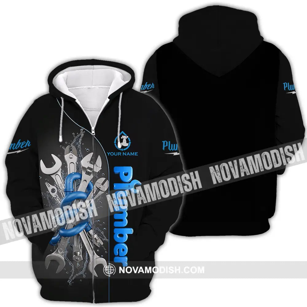 Unisex Shirt - Custom Plumber Shirt - Zipper Hoodie / S - T-shirt