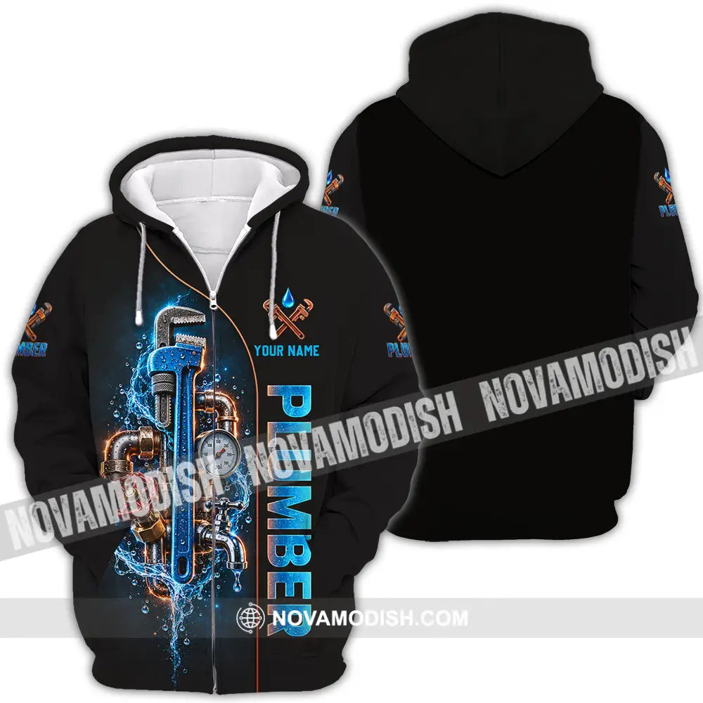 Unisex Shirt - Custom Plumber Shirt - Zipper Hoodie / S - T-shirt