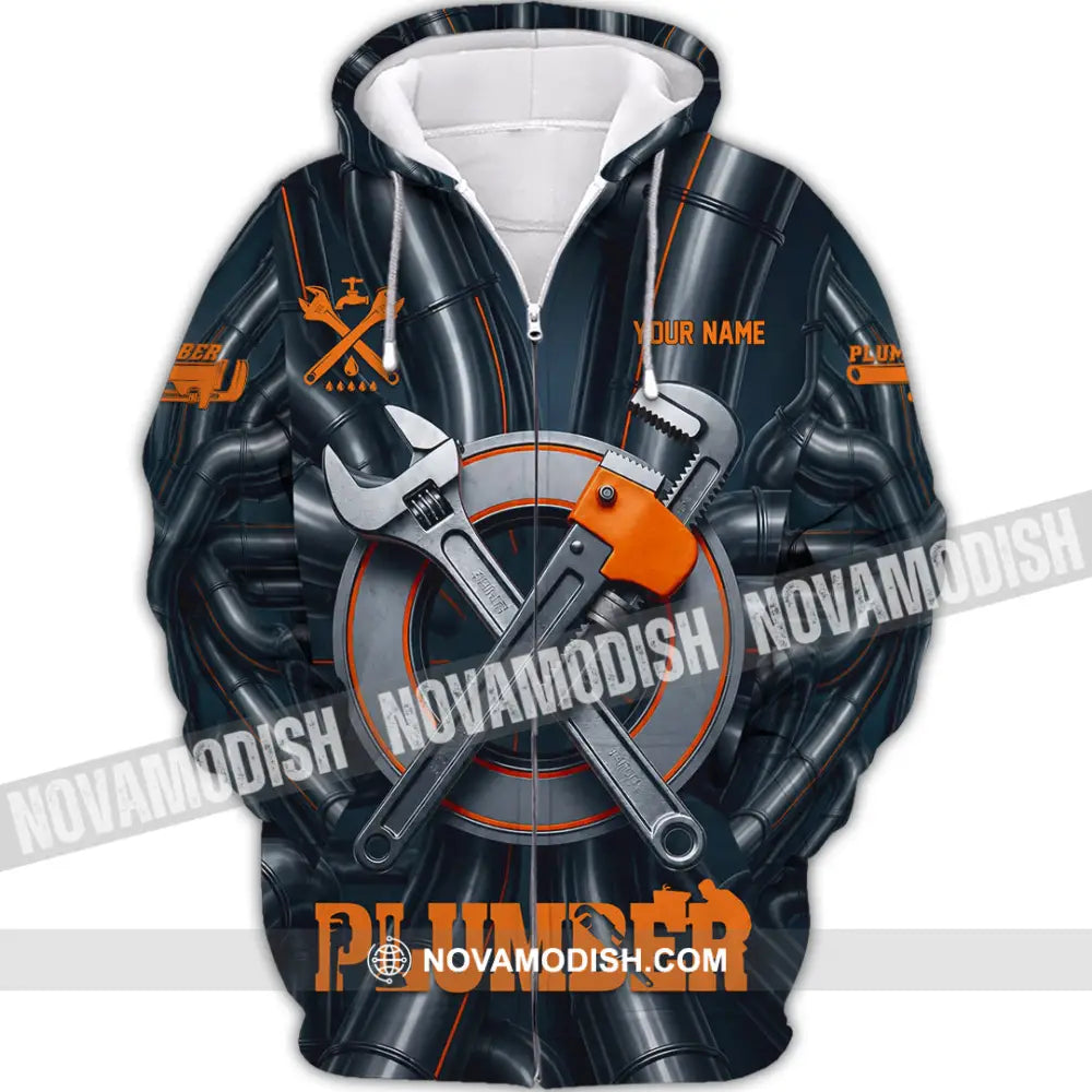 Unisex Shirt - Custom Plumber Shirt - Zipper Hoodie / S - T-shirt
