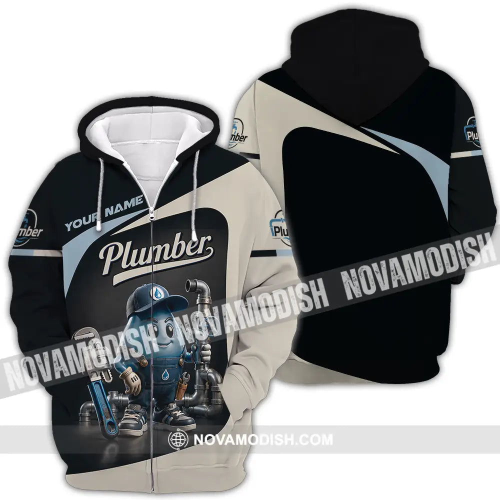 Unisex Shirt - Custom Plumber Shirt - Zipper Hoodie / S - T-shirt