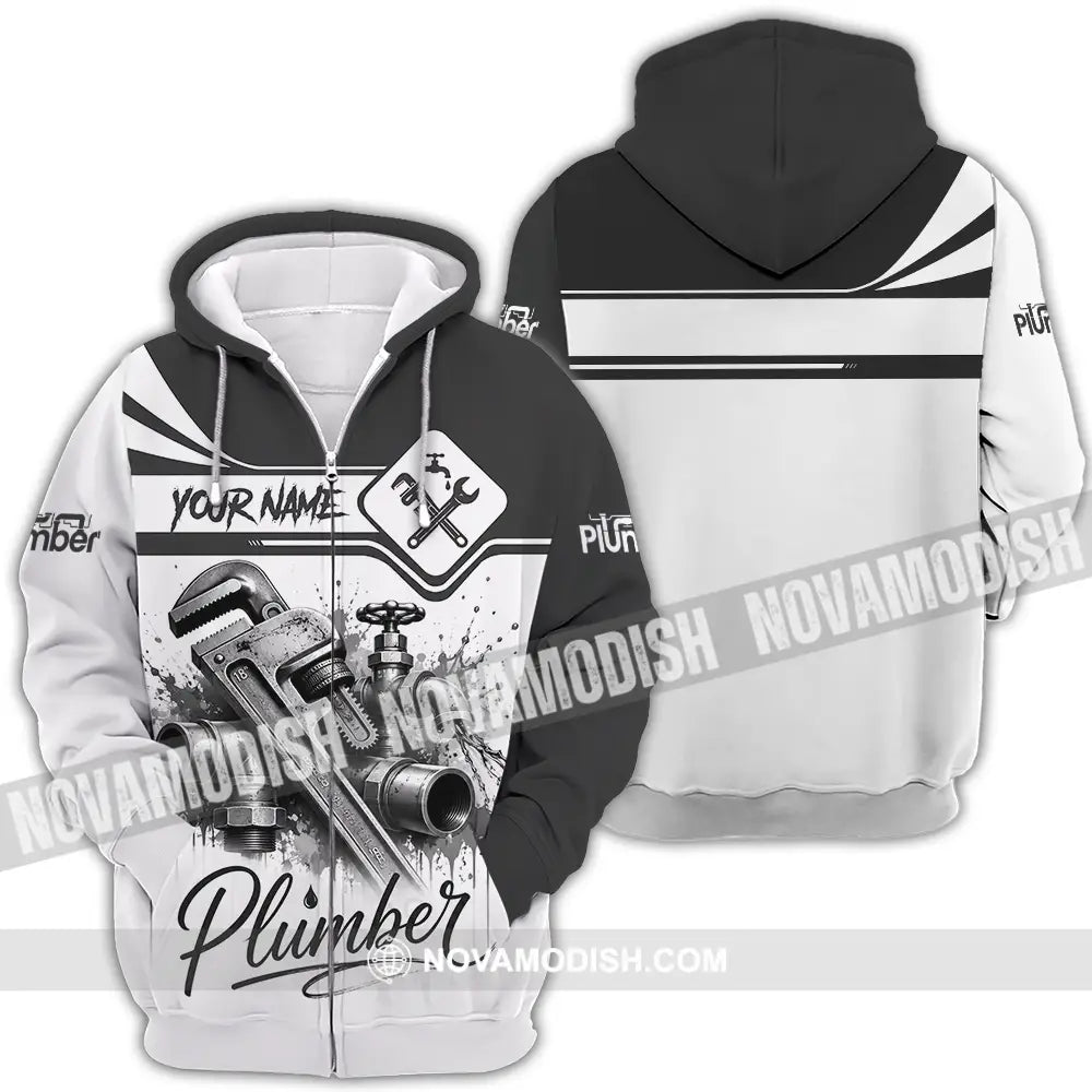 Unisex Shirt - Custom Plumber Shirt - Zipper Hoodie / S - T-shirt