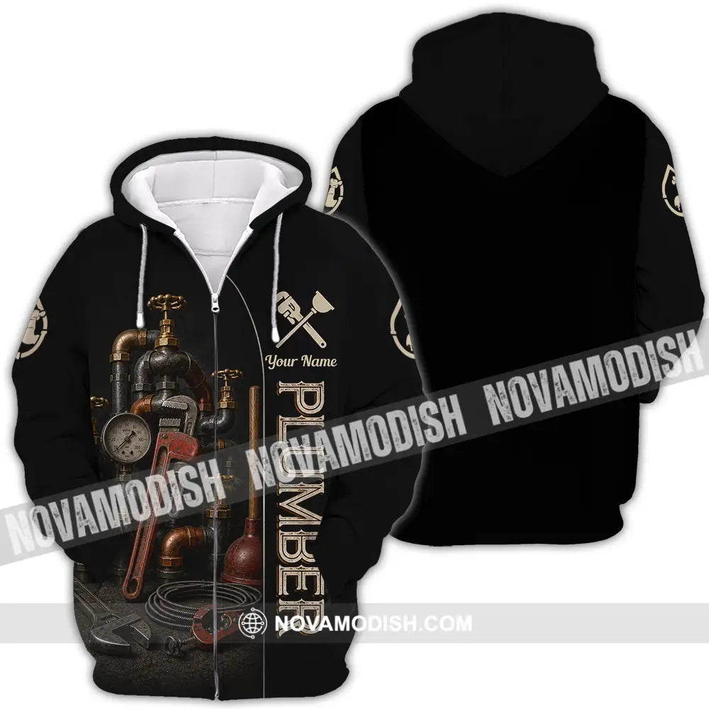 Unisex Shirt - Custom Plumber Shirt - Zipper Hoodie / S - T-shirt