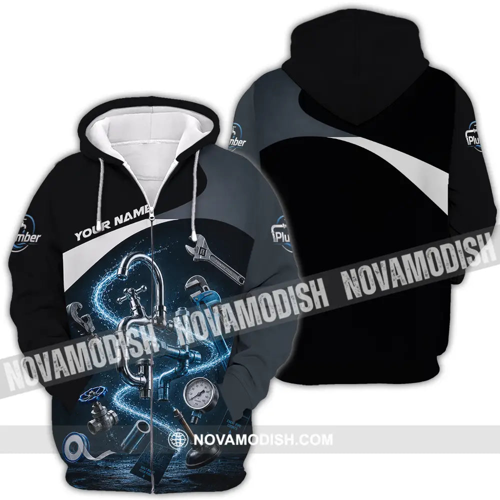 Unisex Shirt - Custom Plumber Shirt - Zipper Hoodie / S - T-shirt