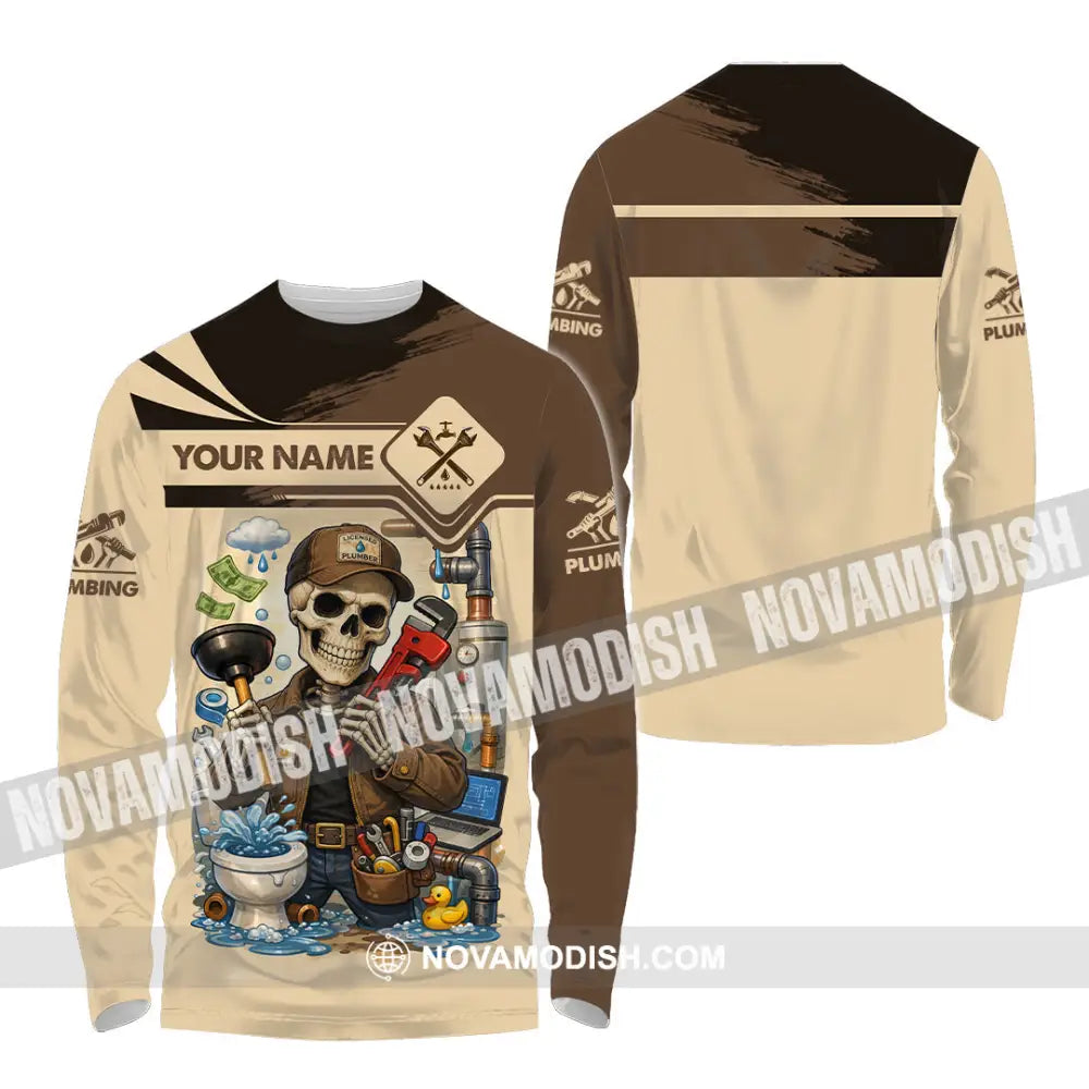 Unisex Shirt - Custom Plumbing Shirt - Long Sleeve Shirt / S - T-shirt