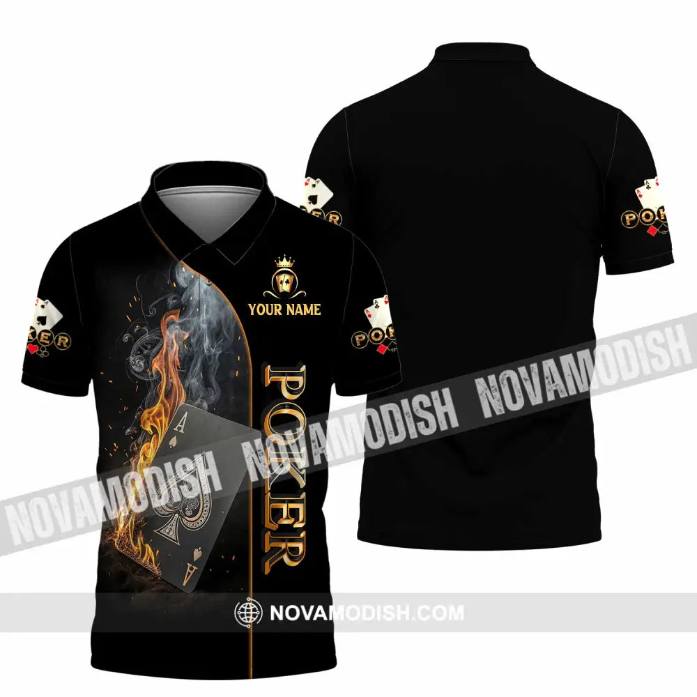 Unisex Shirt - Custom Poker 3D Shirt Polo Shirt / S T-shirt