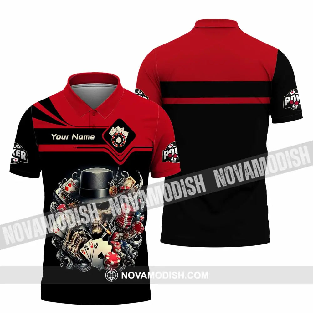 Unisex Shirt - Custom Poker 3D Shirt Polo Shirt / S T-shirt