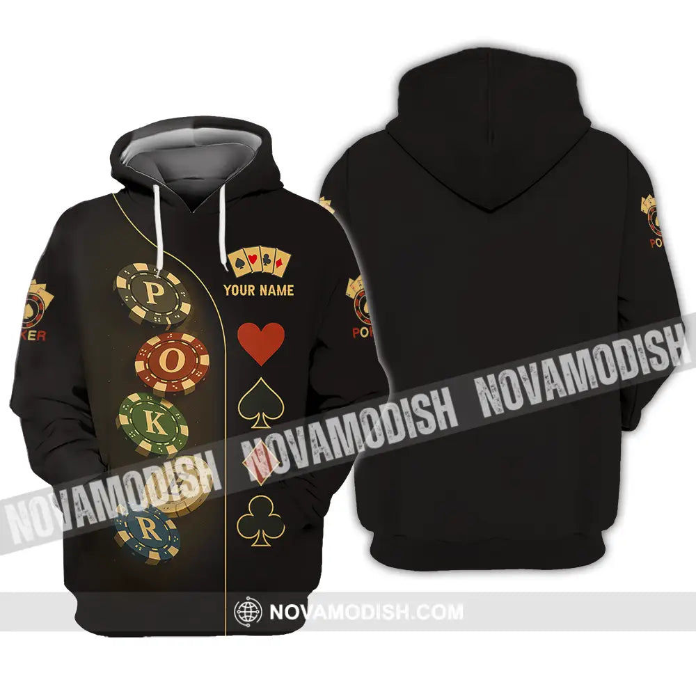 Unisex Shirt - Custom Poker Shirt Hoodie / S T-shirt