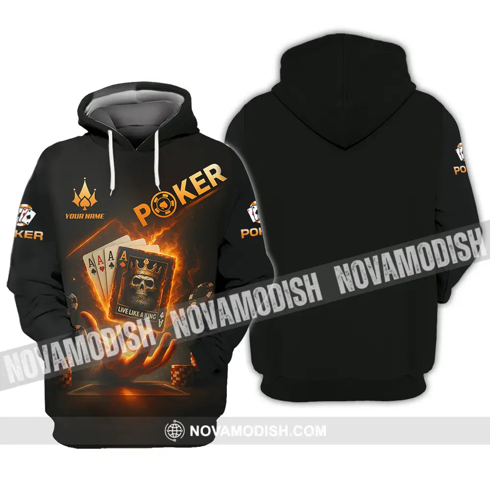 Unisex Shirt - Custom Poker Shirt Hoodie / S T-shirt