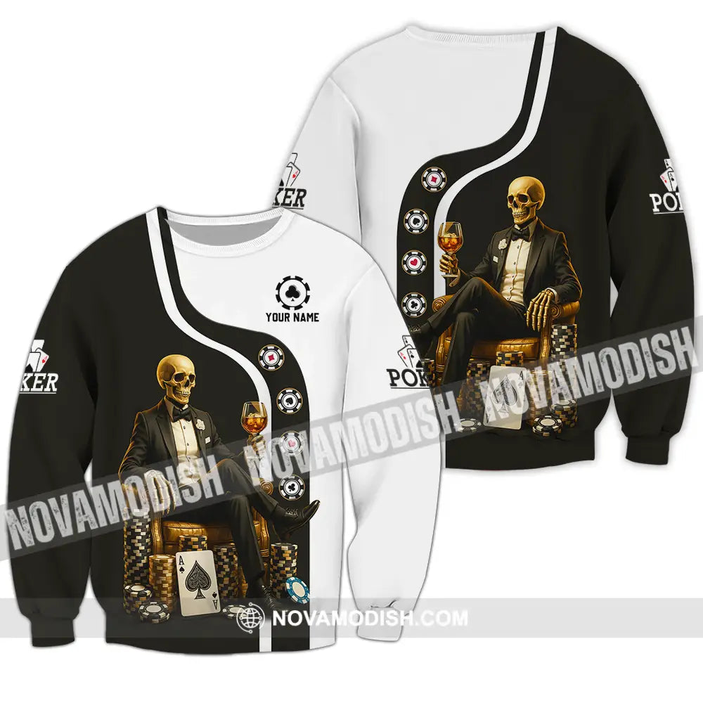 Unisex Shirt - Custom Poker Shirt Long Sleeve / S T-shirt