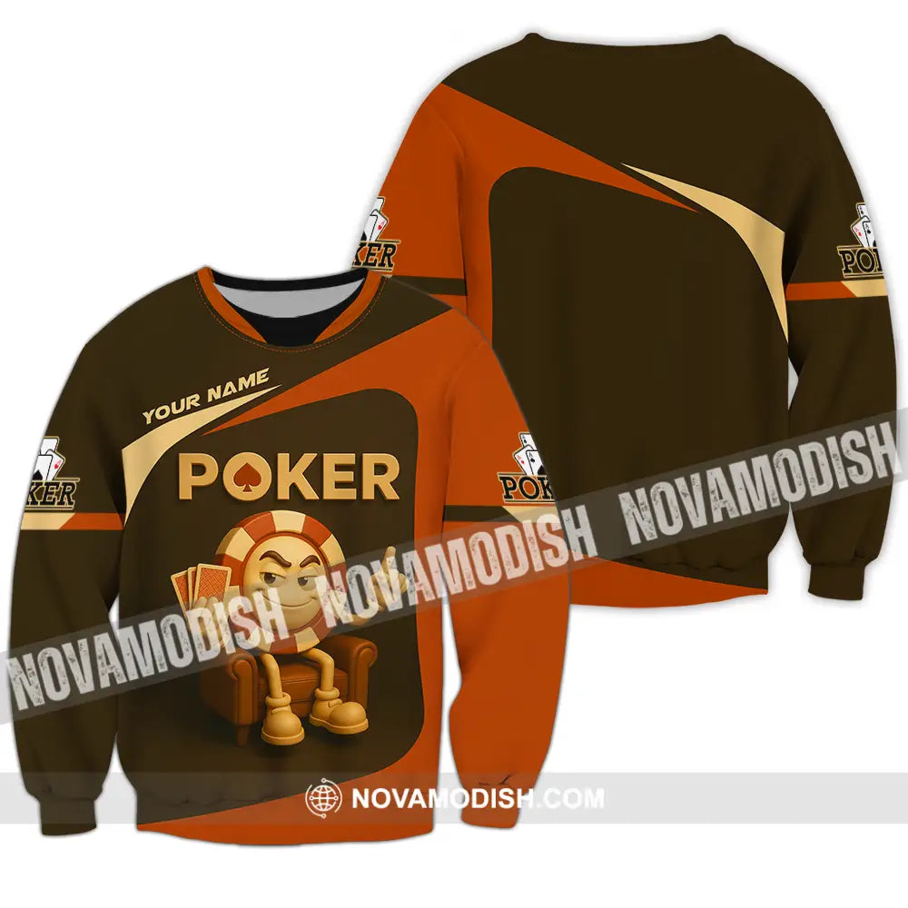 Unisex Shirt - Custom Poker Shirt Long Sleeve / S T-shirt