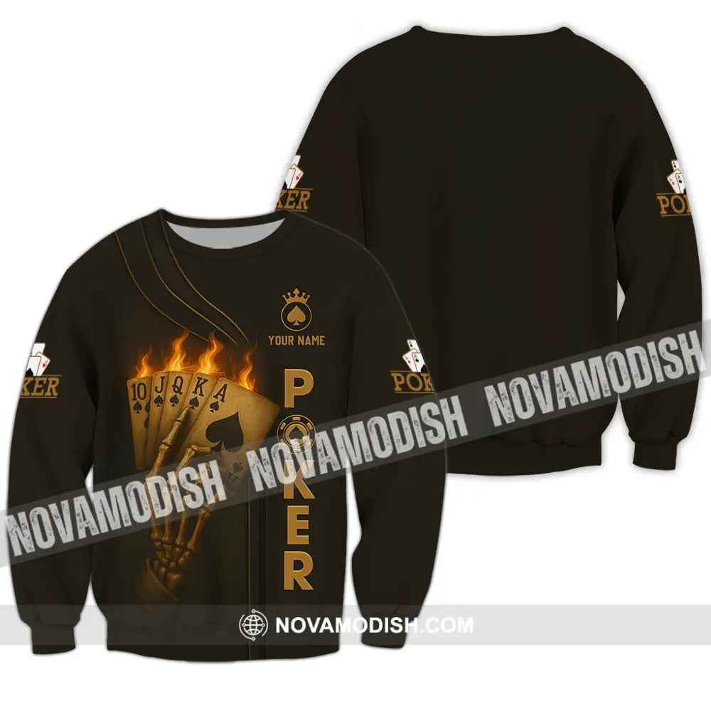Unisex Shirt - Custom Poker Shirt Long Sleeve / S T-shirt