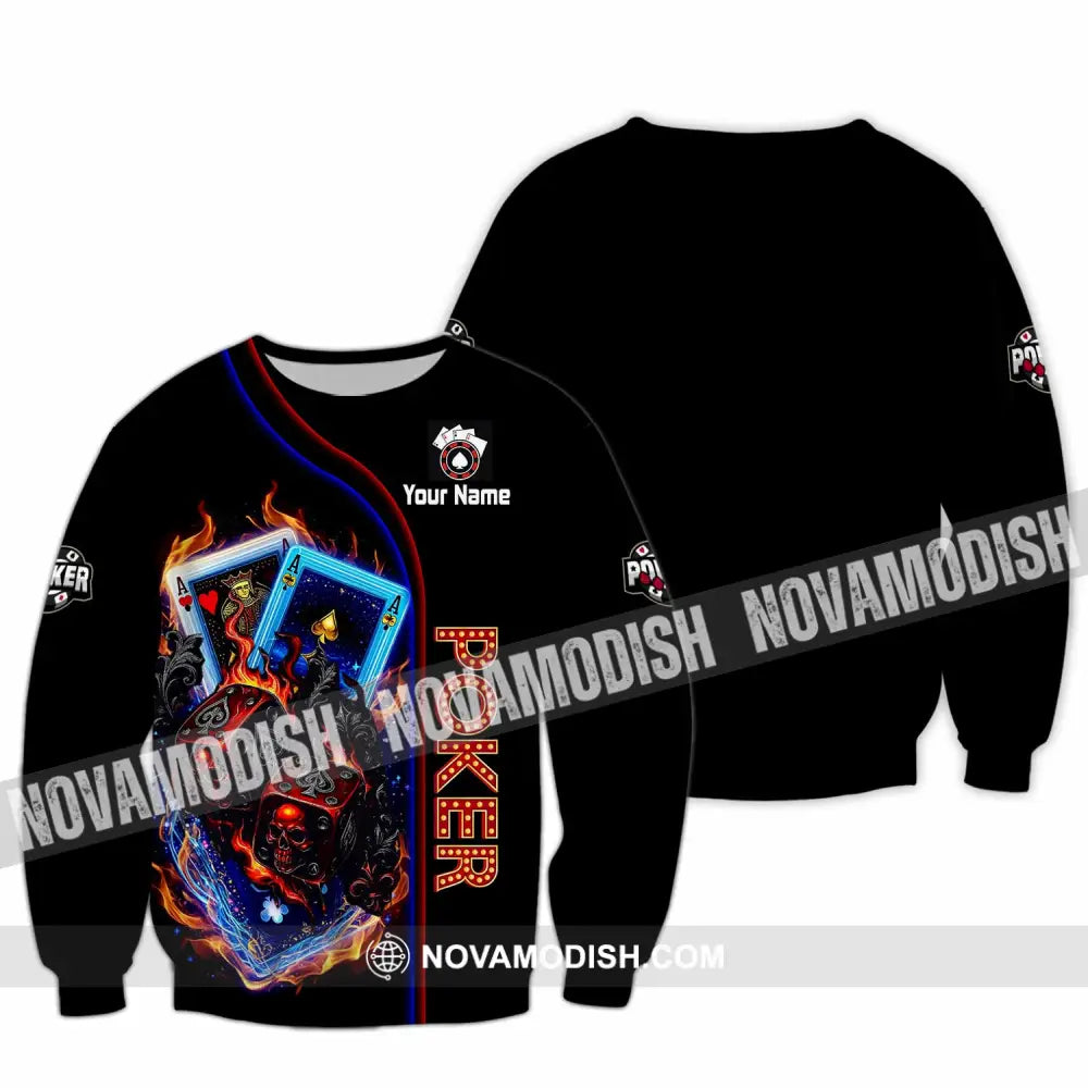 Unisex Shirt - Custom Poker Shirt - Long Sleeve / S - T-shirt