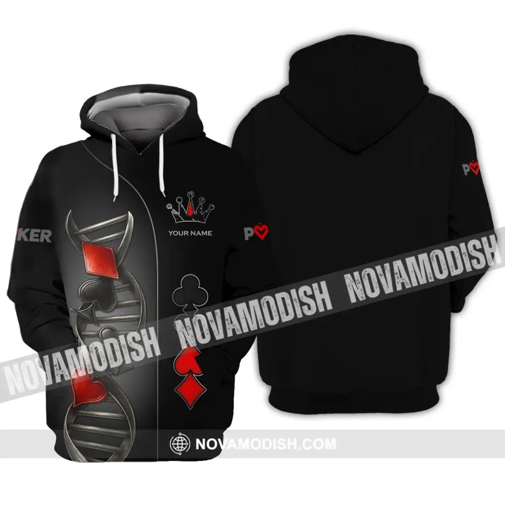 Unisex Shirt - Custom Poker Lover Classic Shirt In My DNA Hoodie / S T-shirt