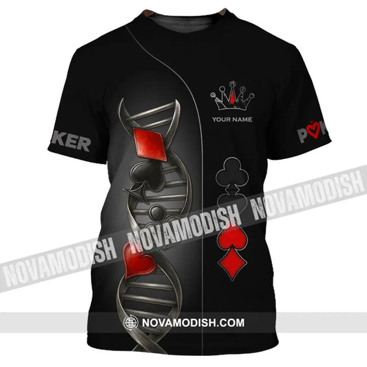 Unisex Shirt - Custom Poker Lover Classic Shirt In My DNA T-Shirt / S T-shirt