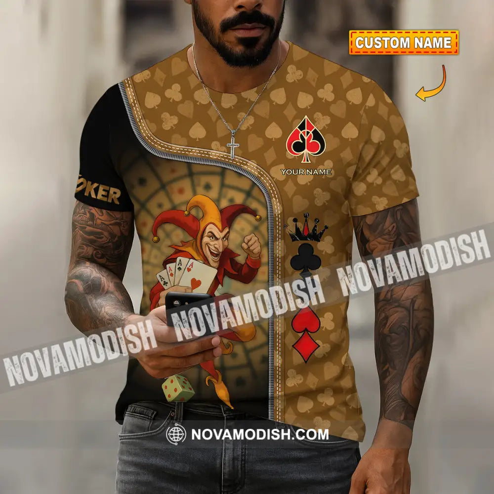Unisex Shirt - Custom Poker Lover Shirt Poker Player T-shirt