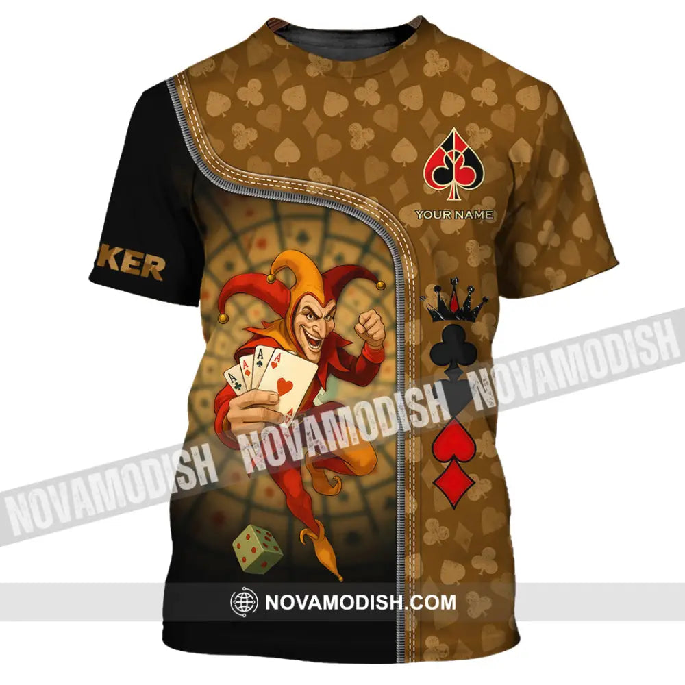 Unisex Shirt - Custom Poker Lover Shirt Poker Player T-Shirt / S T-shirt
