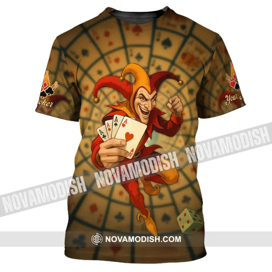 Unisex Shirt - Custom Poker Lover Shirt Poker Player T-Shirt / S T-shirt
