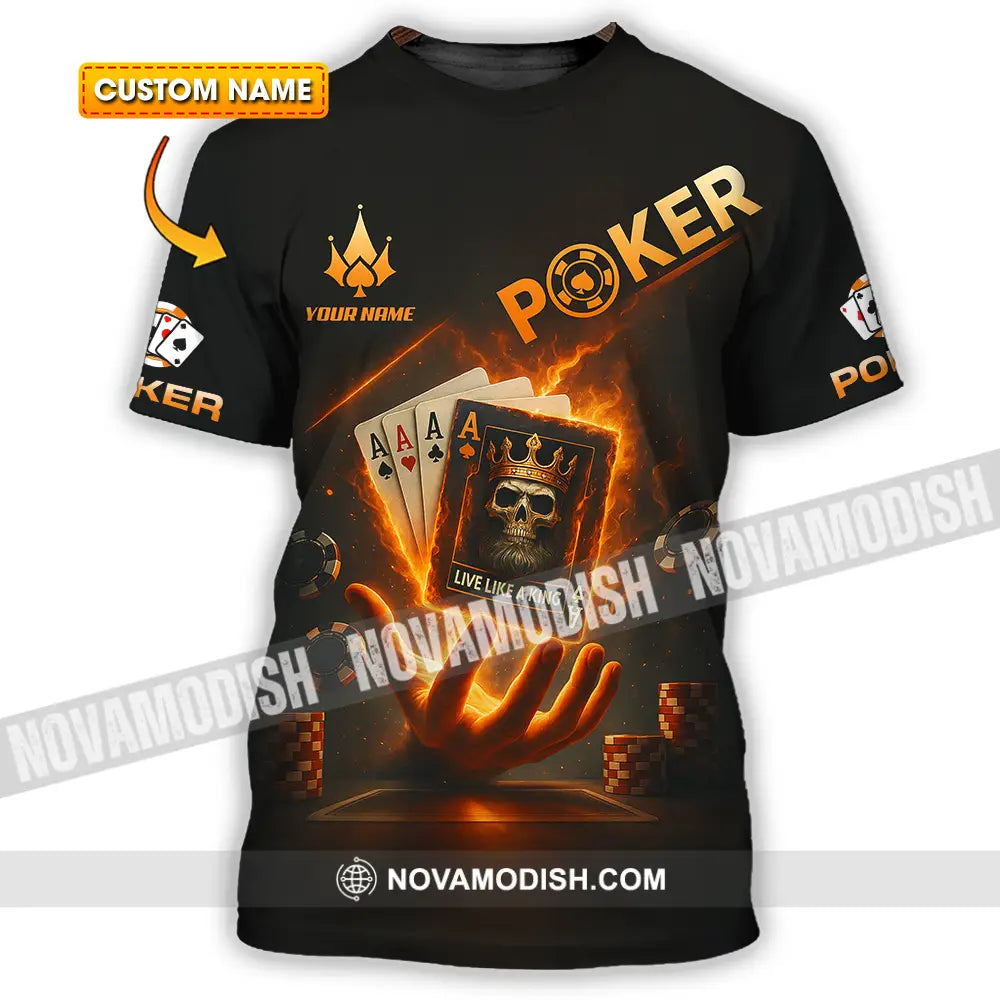 Unisex Shirt - Custom Poker Shirt T-shirt