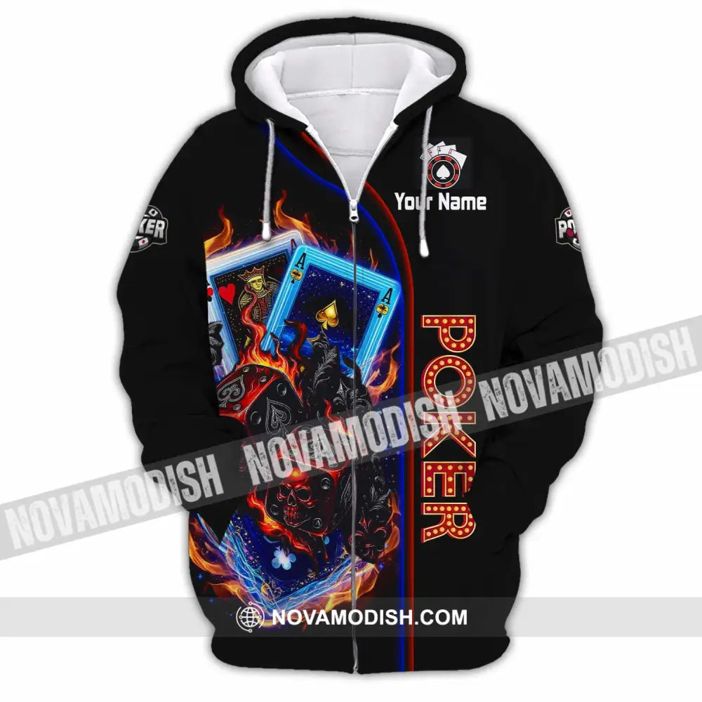 Unisex Shirt - Custom Poker Shirt - Zipper Hoodie / S - T-shirt