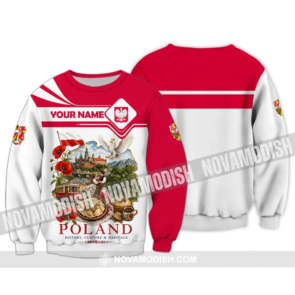 Unisex Shirt - Custom Poland Shirt - Long Sleeve / S - T-shirt