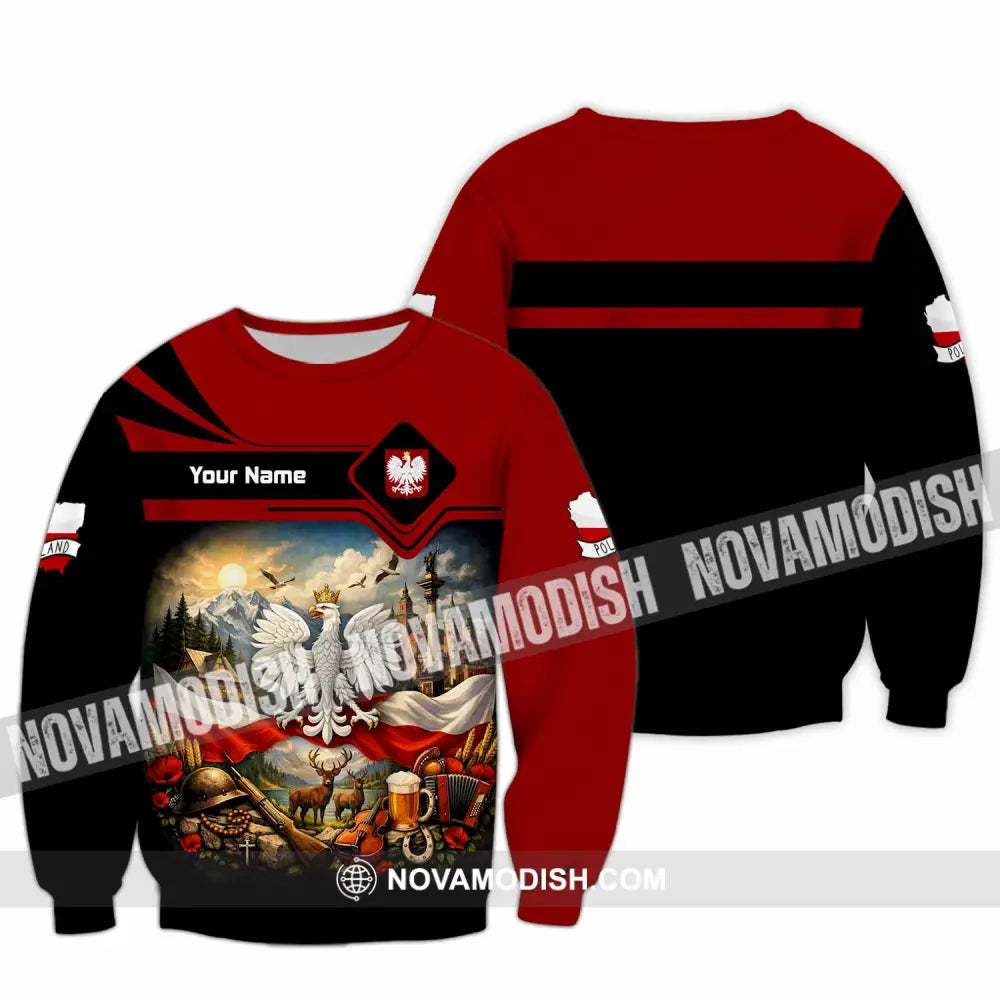 Unisex Shirt - Custom Poland Shirt - Long Sleeve / S - T-shirt