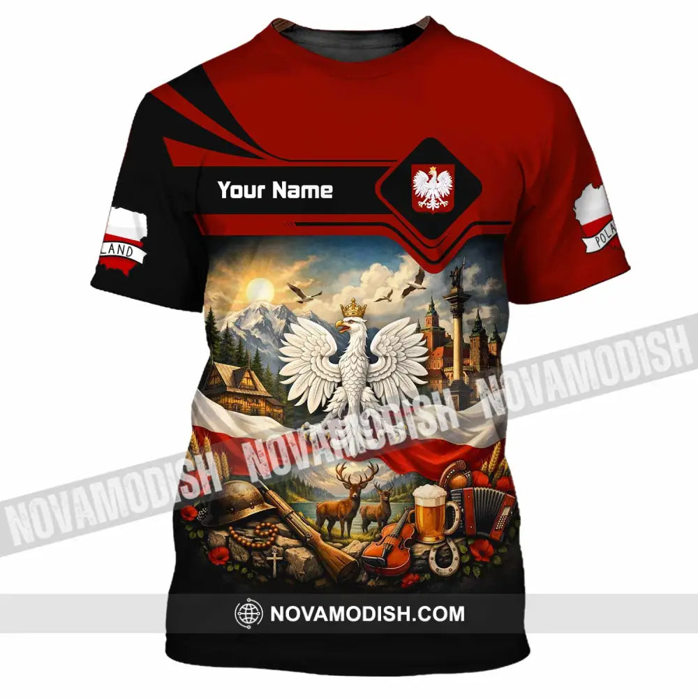 Unisex Shirt - Custom Poland Shirt - T-Shirt / S - T-shirt