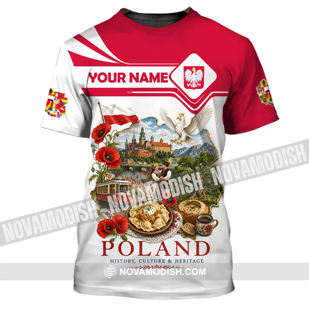 Unisex Shirt - Custom Poland Shirt - T-Shirt / S - T-shirt