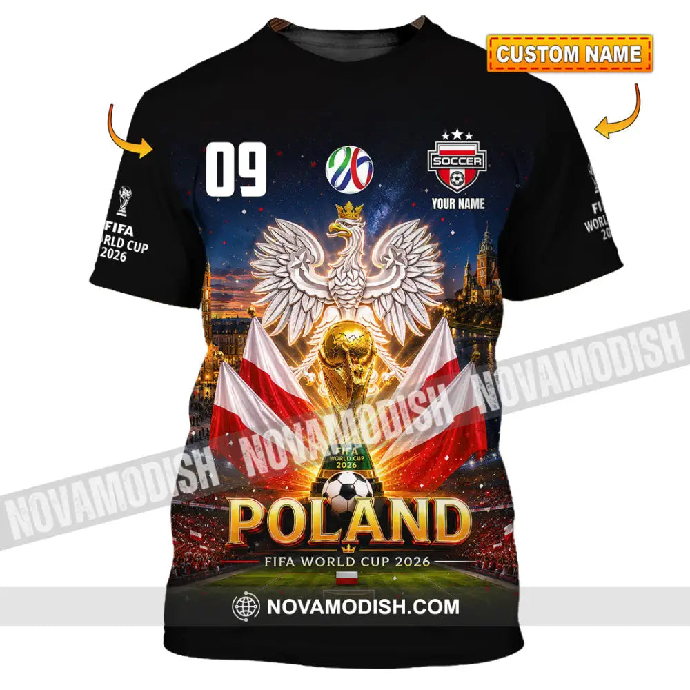 Unisex Shirt - Custom Poland World Cup 2026 Shirt - T-shirt