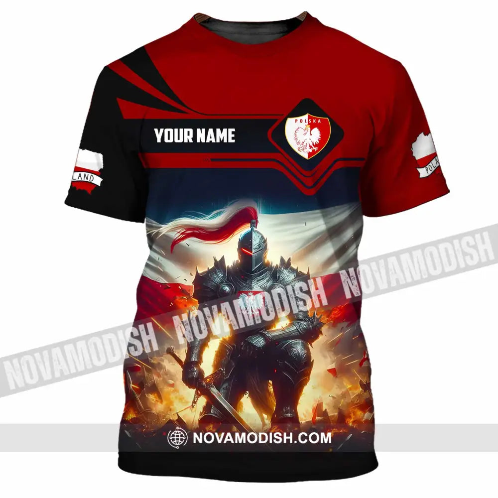Unisex Shirt - Custom Polska Poland Shirt T-Shirt / S T-shirt