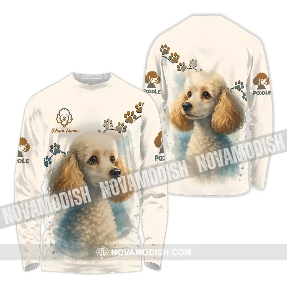 Unisex Shirt - Custom Poodle Shirt Long Sleeve Shirt / S T-shirt