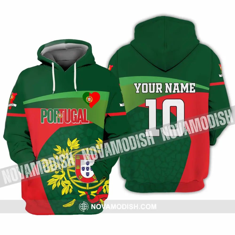 Unisex Shirt - Custom Portugal 3D Shirt Hoodie / S T-shirt