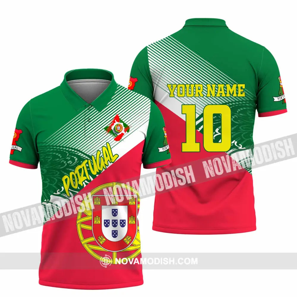 Unisex Shirt - Custom Portugal 3D Shirt Polo Shirt / S T-shirt