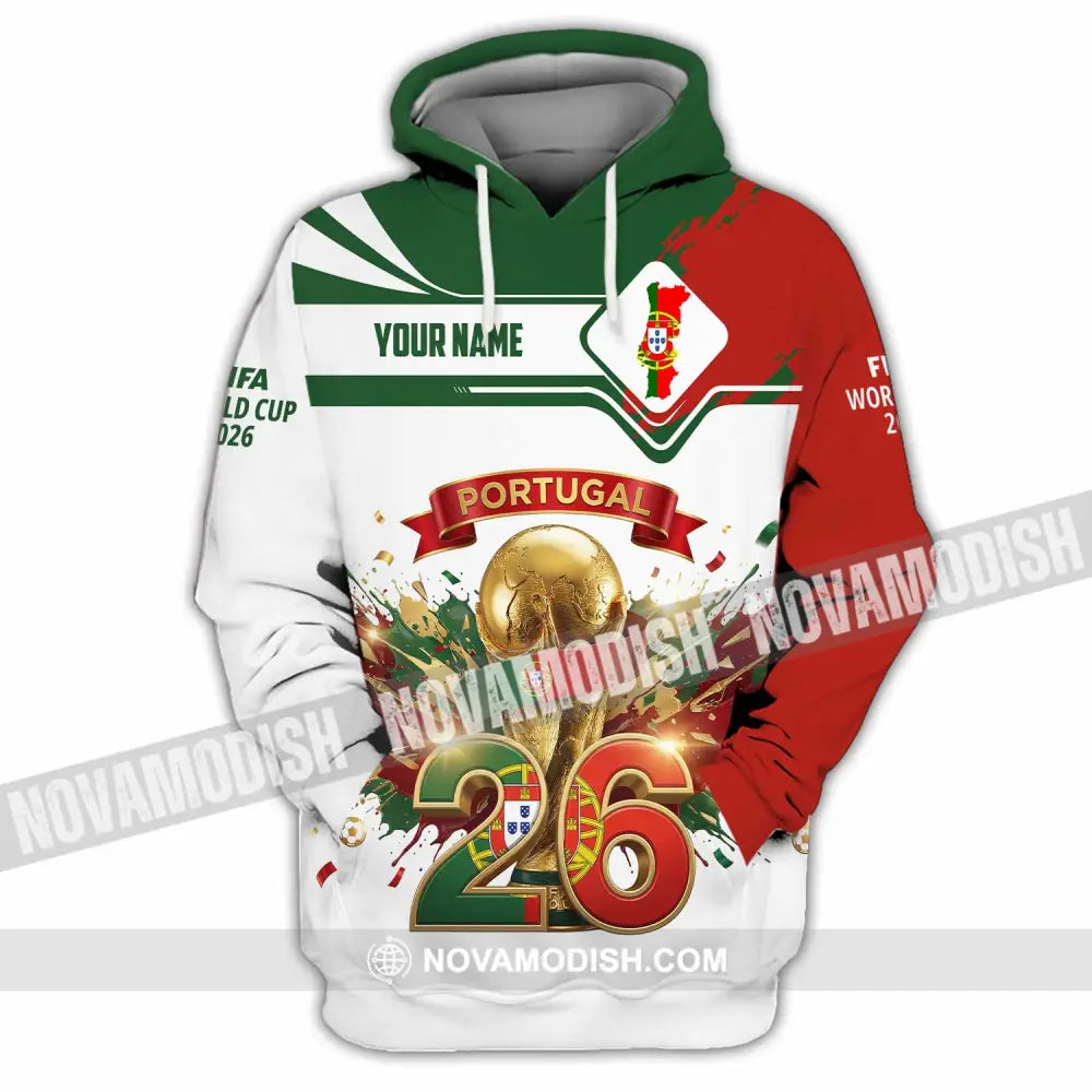 Unisex Shirt - Custom Portugal FIFA World Cup 2026 3D Shirt Hoodie / S T-shirt