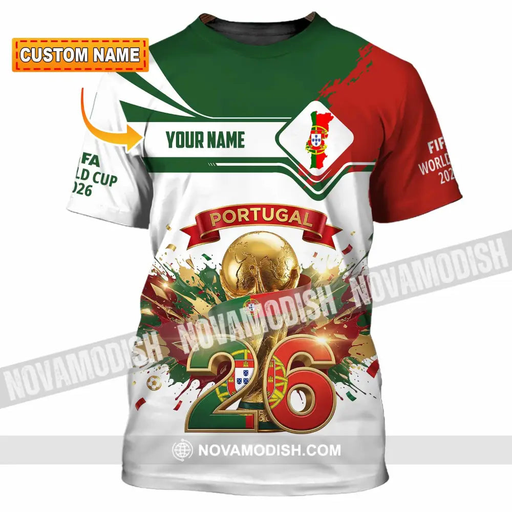 Unisex Shirt - Custom Portugal FIFA World Cup 2026 3D Shirt T-shirt