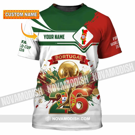 Unisex Shirt - Custom Portugal FIFA World Cup 2026 3D Shirt T-shirt